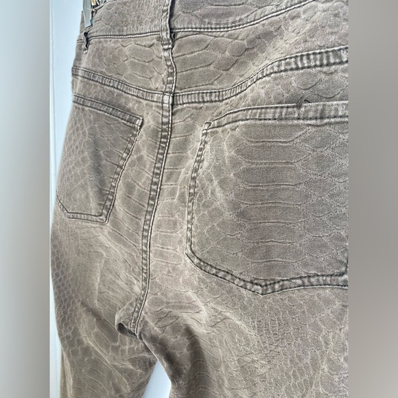 LAFAYETTE 148 New York Python Print Brown Skinny Jeans - Picture 8 of 8